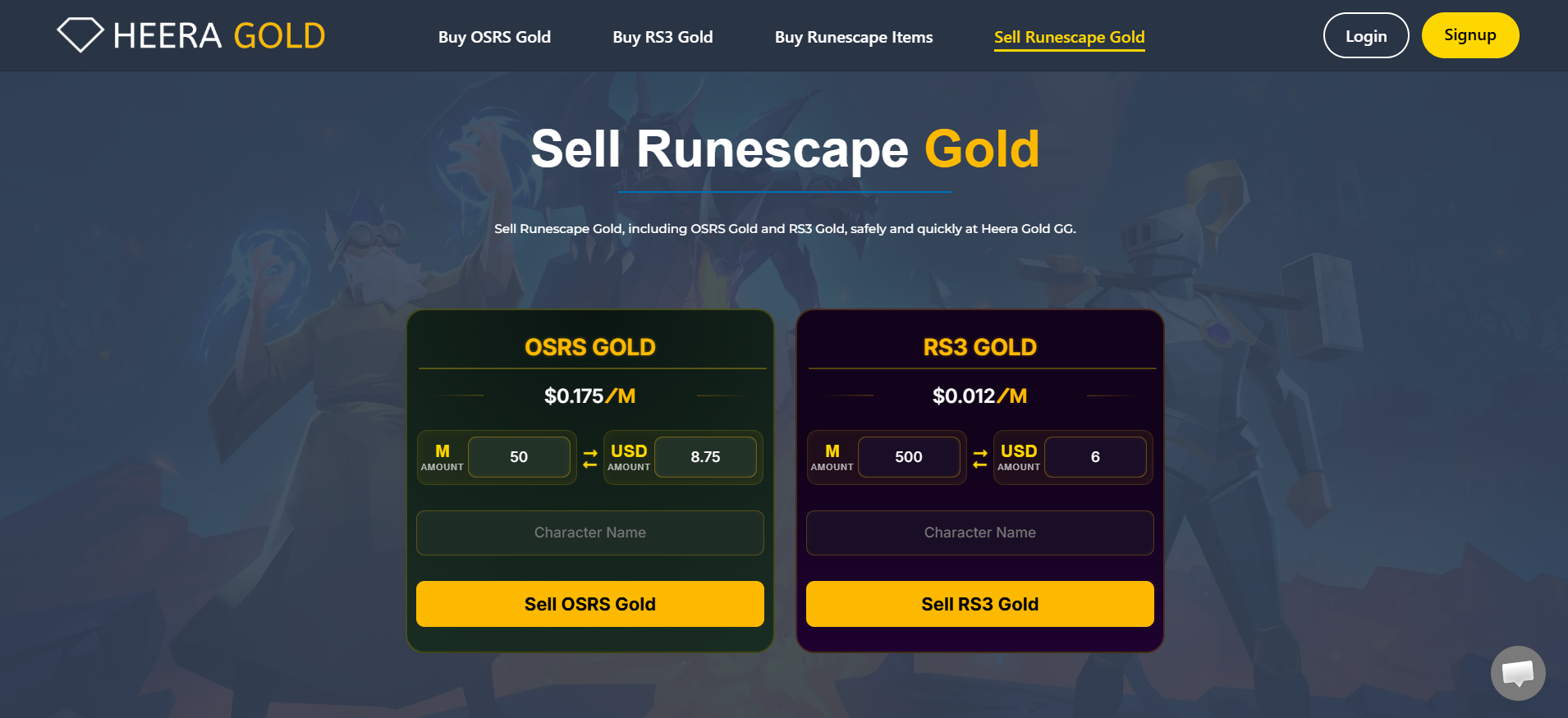 Sell OSRS Gold